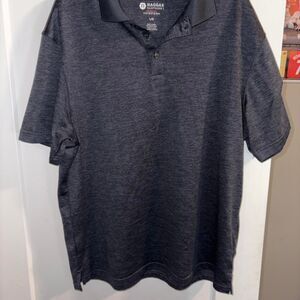 Haggar Men's Grey and Navy Polo Shirts